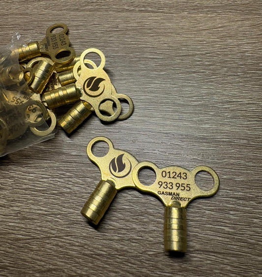 Custom Personalised Brass Radiator Keys