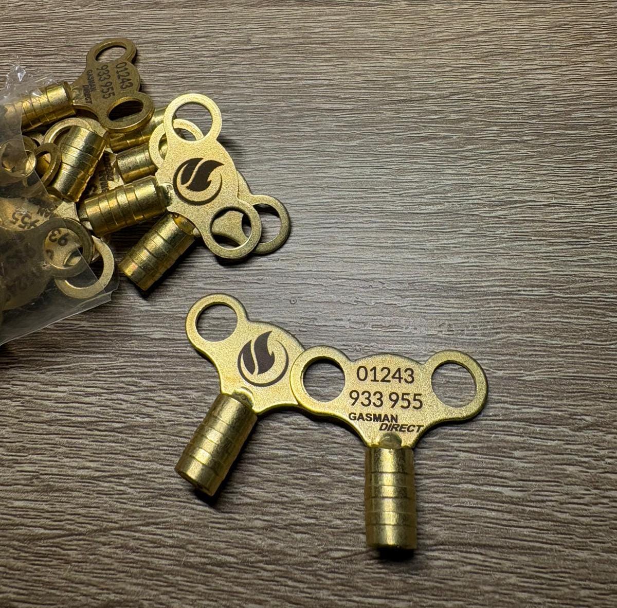 Custom Personalised Brass Radiator Keys