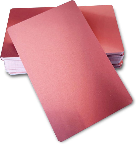 Engraved Aluminium Business Cards