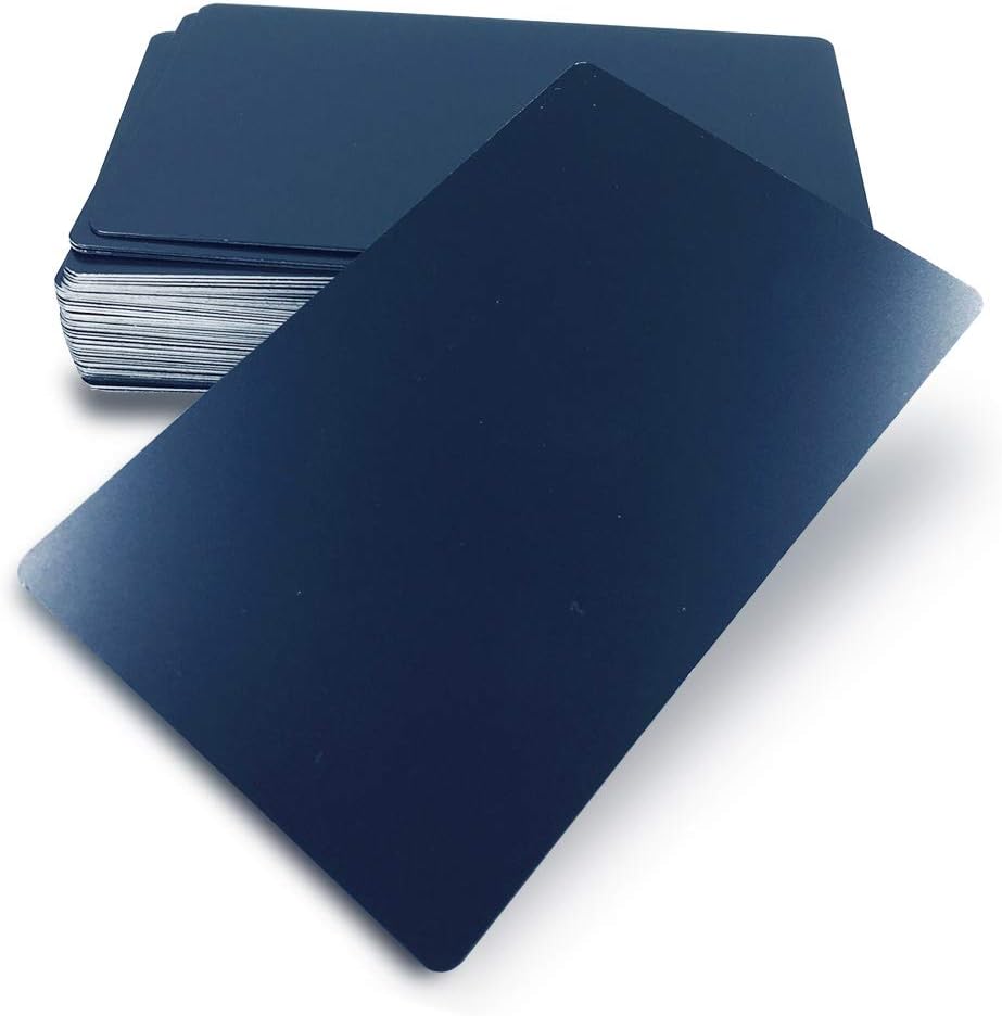 Engraved Aluminium Business Cards