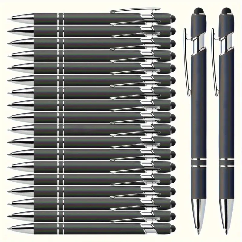 Engraved Soft Touch Stylus Pens