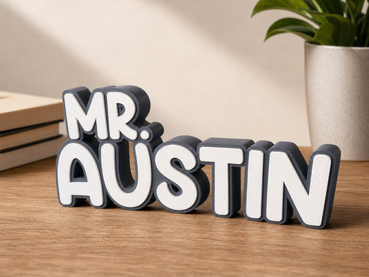 Personalised Teacher Name Plate